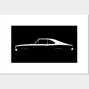 Opel Commodore GSE (A) Silhouette Posters and Art